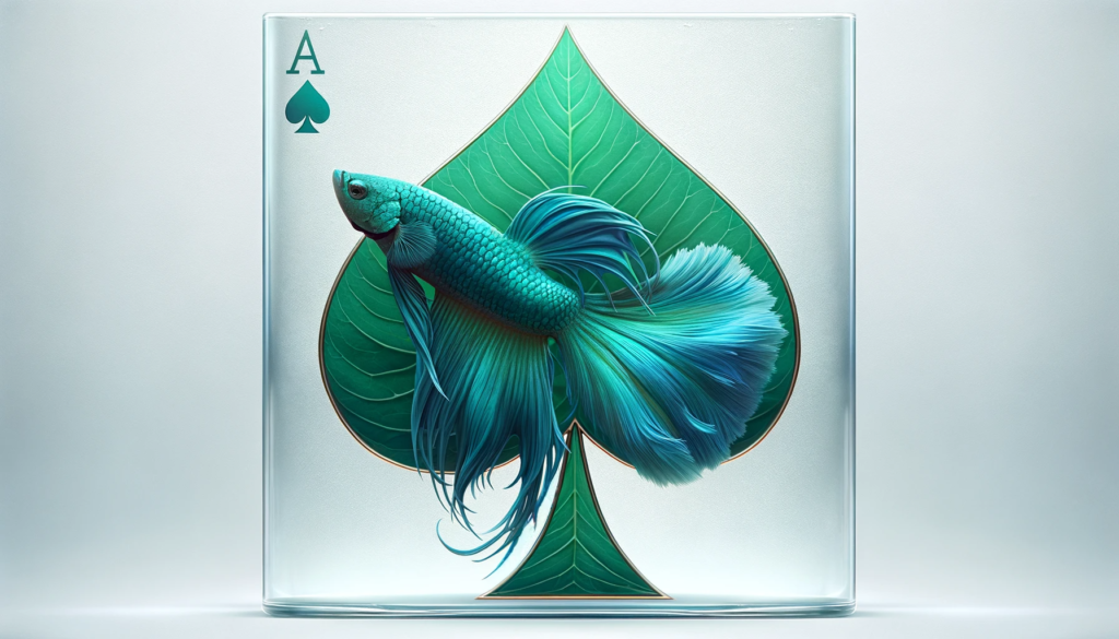 This image has an empty alt attribute; its file name is DALLE-2023-12-06-18.19.57-Realistic-image-of-a-Spade-Tail-Betta-fish-featuring-a-tail-that-tapers-to-a-sharp-point-resembling-a-playing-card-spade.-The-fish-should-be-depicte-1024x585.png